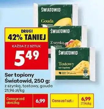 Biedronka Ser topiony Światowid, 250 g oferta