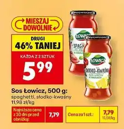 Biedronka Sos Łowicz, 500 g oferta