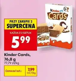 Biedronka Kinder Cards, 76,8 g oferta