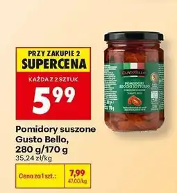 Biedronka Pomidory suszone Gusto Bello 280 g / 170 g oferta
