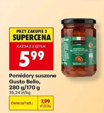 Biedronka Pomidory suszone Gusto Bello 280 g / 170 g oferta