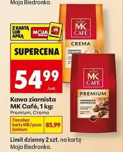 Biedronka Kawa ziarnista MK Café, 1 kg oferta
