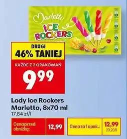 Biedronka Lody Ice Rockers Marletto 8x70 ml oferta