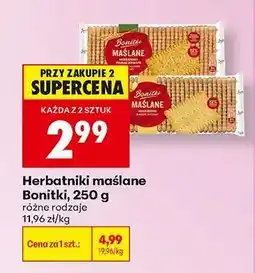 Biedronka Herbatniki maślane Bonitki , 250 g oferta