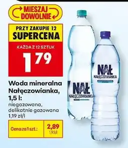 Biedronka Woda mineralna Nałęczowianka, 1,5 l oferta