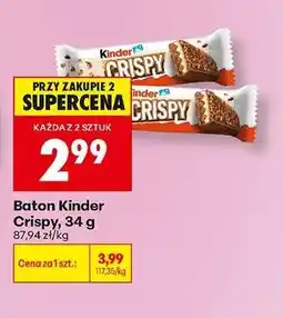 Biedronka Baton Kinder Crispy, 34 g oferta