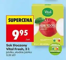 Biedronka Sok tłoczony Vital Fresh, 3 l oferta