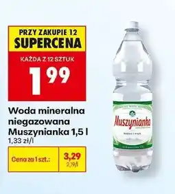 Biedronka Woda mineralna niegazowana Muszynianka, 1,5 l oferta