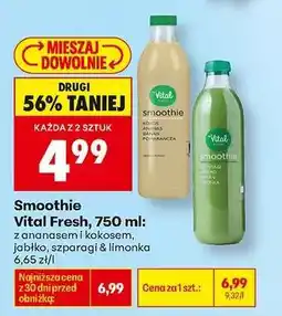 Biedronka Smoothie Vital Fresh 750 ml oferta