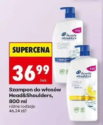 Biedronka Szampon do włosów Head&Shoulders, 800 ml oferta