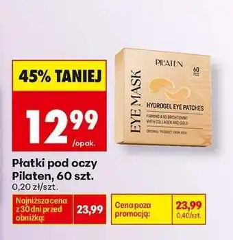 Biedronka Płatki pod oczy Pilaten, 60 szt oferta