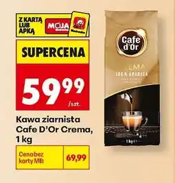 Biedronka Kawa ziarnista Cafe d'Or Crema, 1 kg oferta