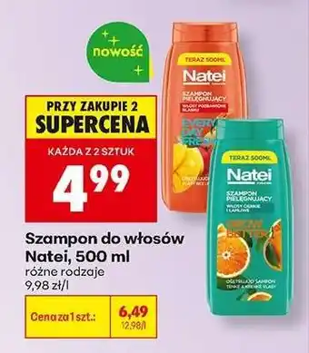 Biedronka Szampon do włosów Natei, 500 ml oferta