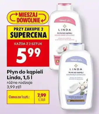 Biedronka Płyn do kąpieli Linda, 1,5 l oferta
