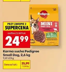 Biedronka Karma sucha Pedigree Small Dog, 2,6 kg oferta