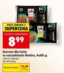 Biedronka Karma dla kota w saszetkach Sheba , 4x85 g oferta