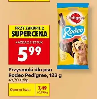 Biedronka Przysmaki dla psa Rodeo Pedigree , 123 g oferta