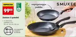 Biedronka Zestaw 3 patelni oferta