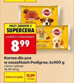 Biedronka Karma dla psa w saszetkach Pedigree, 6x100 g oferta