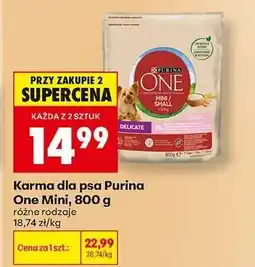 Biedronka Karma dla psa Purina One Mini 800 g oferta