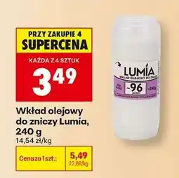 Biedronka Wkład olejowy do zniczy Lumia 240 g oferta