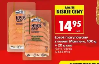 Biedronka Łosoś marynowany z sosem Marinero, 100 g + 20 g sos oferta