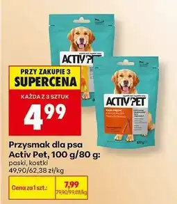 Biedronka Przysmak dla psa Activ Pet, 100 g/80 g oferta