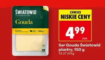Biedronka Ser Gouda Światowid plastry, 150 g oferta