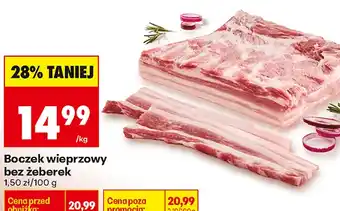Biedronka Boczek wieprzowy bez żeberek oferta
