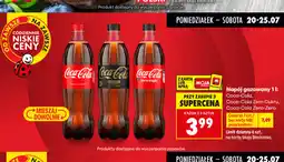 Biedronka Napój gazowany Coca-Cola, Coca-Cola Zero Cukru, Coca-Cola Zero-Zero oferta