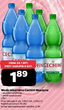Netto Woda mineralna Cechini Muszyna oferta
