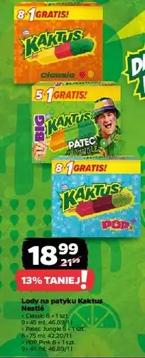 Netto Lody pop! Nestle Kaktus oferta