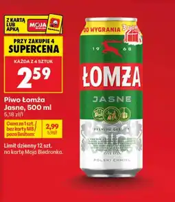 Biedronka Piwo Łomża oferta
