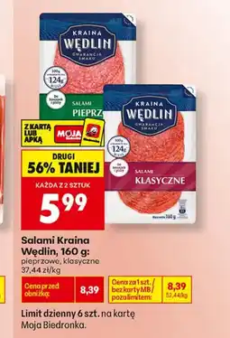 Biedronka Salami Kraina Mięs oferta