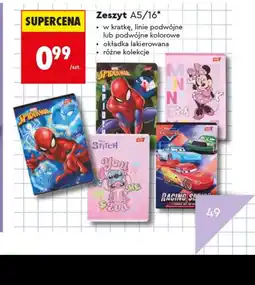 Biedronka Zeszyt Spiderman oferta
