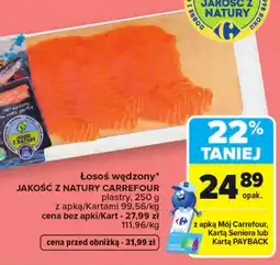 Carrefour Market Łosoś wędzony Jakość z natury oferta