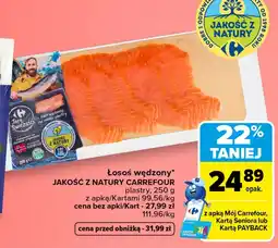 Carrefour Market Łosoś wędzony Jakość z natury oferta