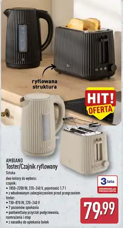 ALDI AMBIAANO Toster/Czajnik ryflowany oferta