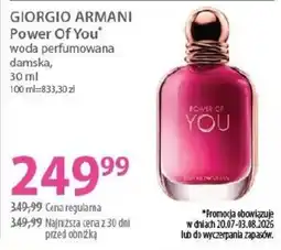 Hebe GIORGIO ARMANI Power Of You woda perfumowana damska oferta