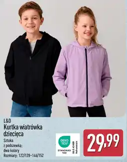 ALDI L&D Kurtka wiatrówka dziecięca oferta
