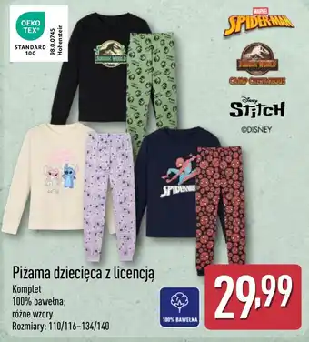 ALDI Piżama dziecięca z licencją oferta