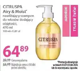 Hebe Citruspa Airy & Moist nawilżający szampon do włosów dodający objętości oferta