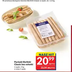 Makro Parówki Berlinki Classic bez osłonki oferta