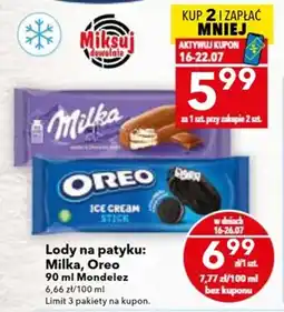 Lewiatan Lody na patyku: Milka, Oreo oferta