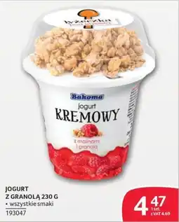 Selgros Bakoma jogurt KREMOWY z malinami i granolą oferta