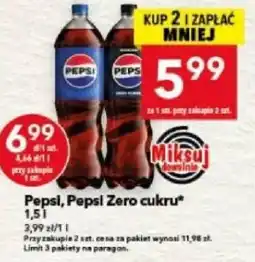 Lewiatan Pepsi, Pepsi Zero cukru* oferta