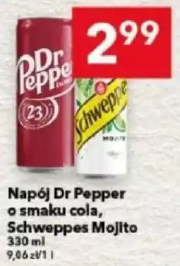 Lewiatan Napój Dr Pepper o smaku cola, Schweppes Mojito oferta