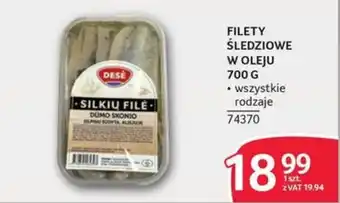 Selgros Filety Śledziowe w Oleju oferta