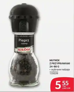 Selgros Młynek z przyprawami Pieprz czarny Kotányi oferta