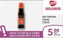 Selgros Sos Teriyaki oferta